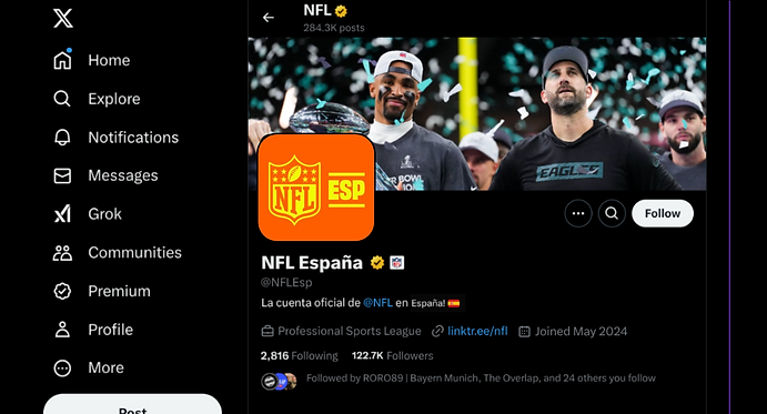 NFL Spain social media presence and audience engagement strategy