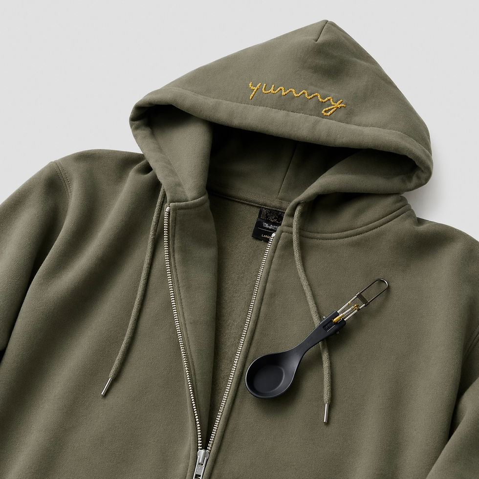 サムネイル： Spoon Zip Up Sweat Hoodie color:Olive