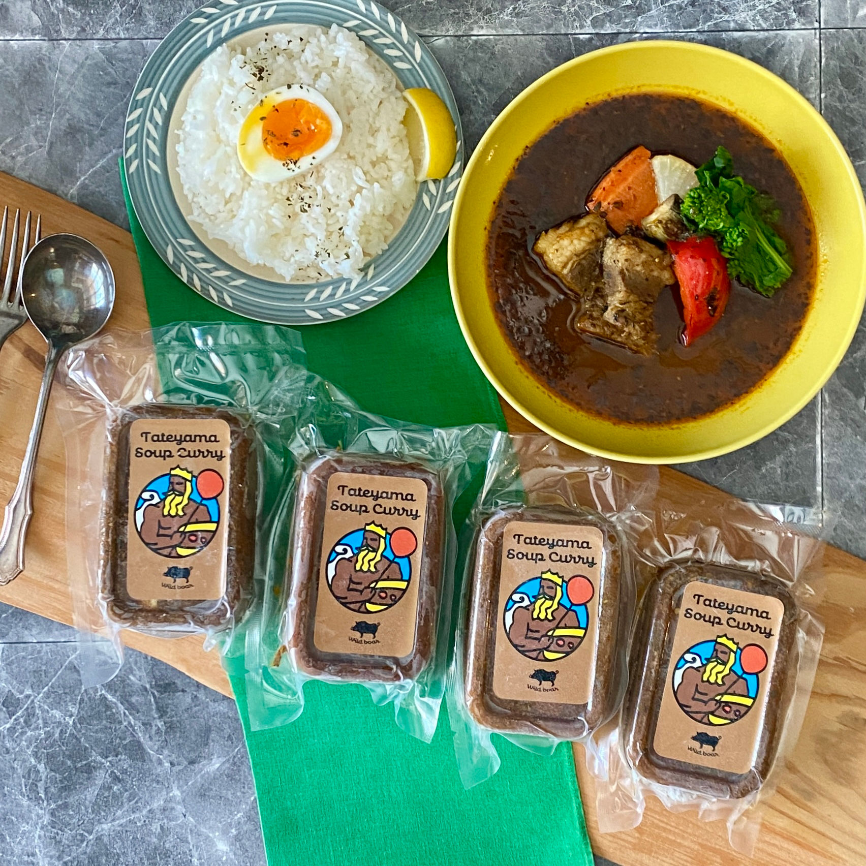 館山スープカレーイノシシ冷凍パック4人前