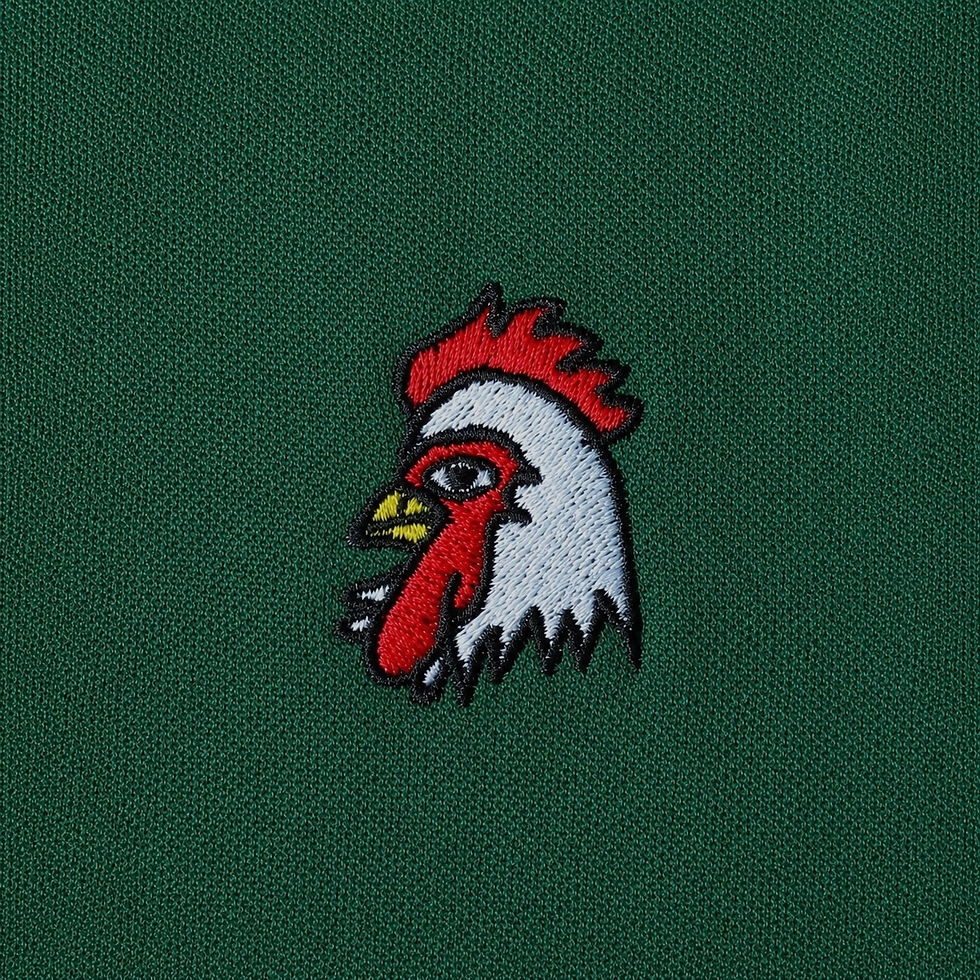 サムネイル： "CHICKEN SCHOOL" Polo shirt for Unisex color:Green