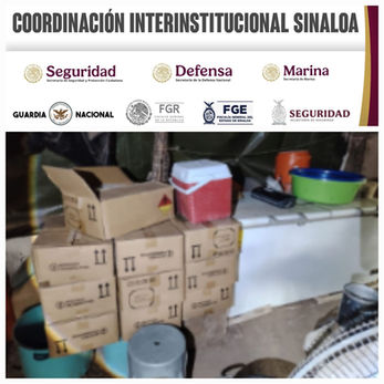 Un laboratorio activo para la elaboración de droga sintética fue localizado y deshabilitado por el Grupo Interinstitucional en Culiacán