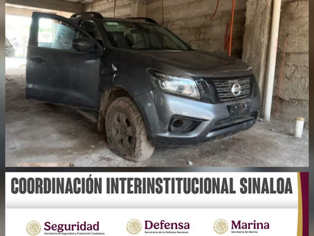 En Culiacán y Navolato, el Grupo Interinstitucional recupera dos vehículos con reporte de robo