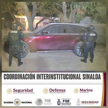 Grupo Interinstitucional recupera 2 vehículos robados en Culiacán