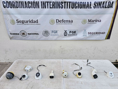 Grupo Interinstitucional continúa con el retiro de cámaras de videovigilancia instaladas de manera irregular en Culiacán