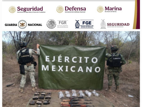 Grupo Interinstitucional asegura 5 armas largas, 47 cargadores y 2,500 cartuchos tras agresión en San Ignacio