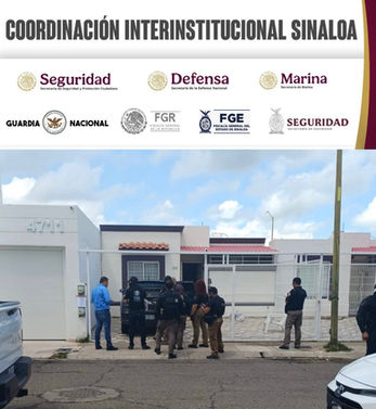 Grupo Interinstitucional detiene individuos armados y solicita Orden de Cateo en Valle Alto, Culiacán, Sinaloa; en resumen: 3 detenidos, un vehículo, armamento y un centro de monitoreo clandestino ase