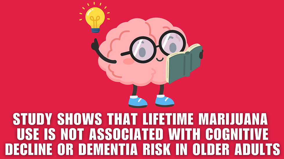 Study Shows That Lifetime Marijuana Use Is Not Associated With Cognitive Decline or Dementia Risk in Older Adults