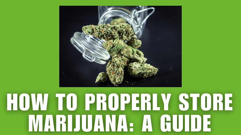 How to Properly Store Medical Marijuana in Louisiana