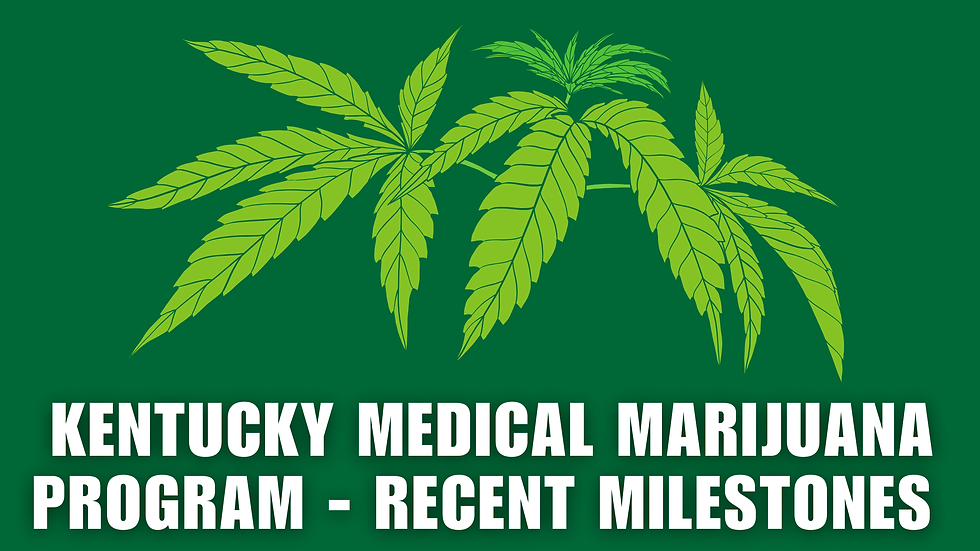 Kentucky Medical Marijuana Program: Recent Milestones