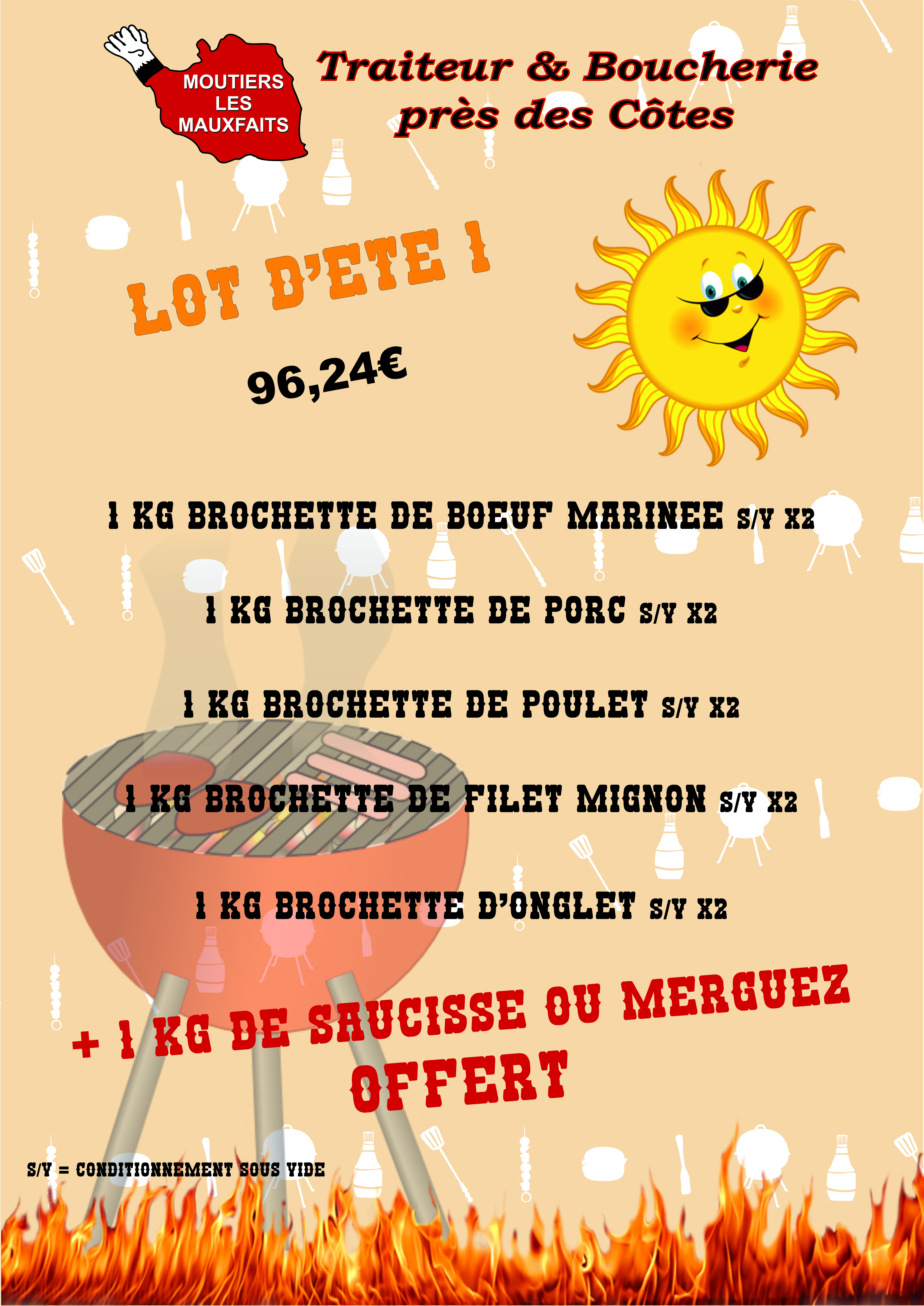Affiche A3 Traiteur Boucherie
