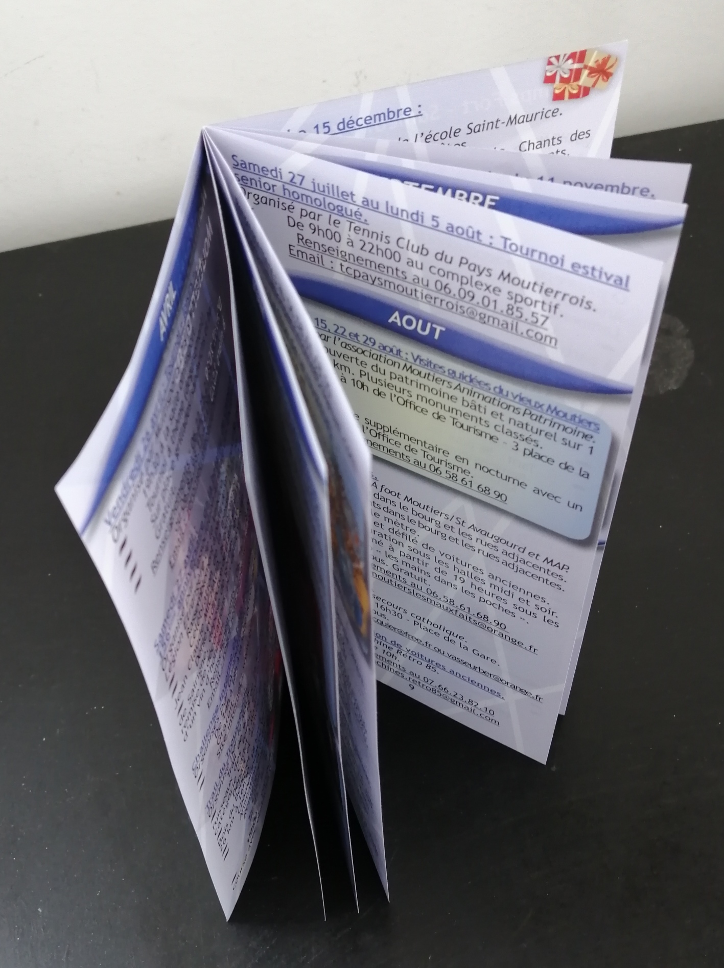 Brochure des manifestations