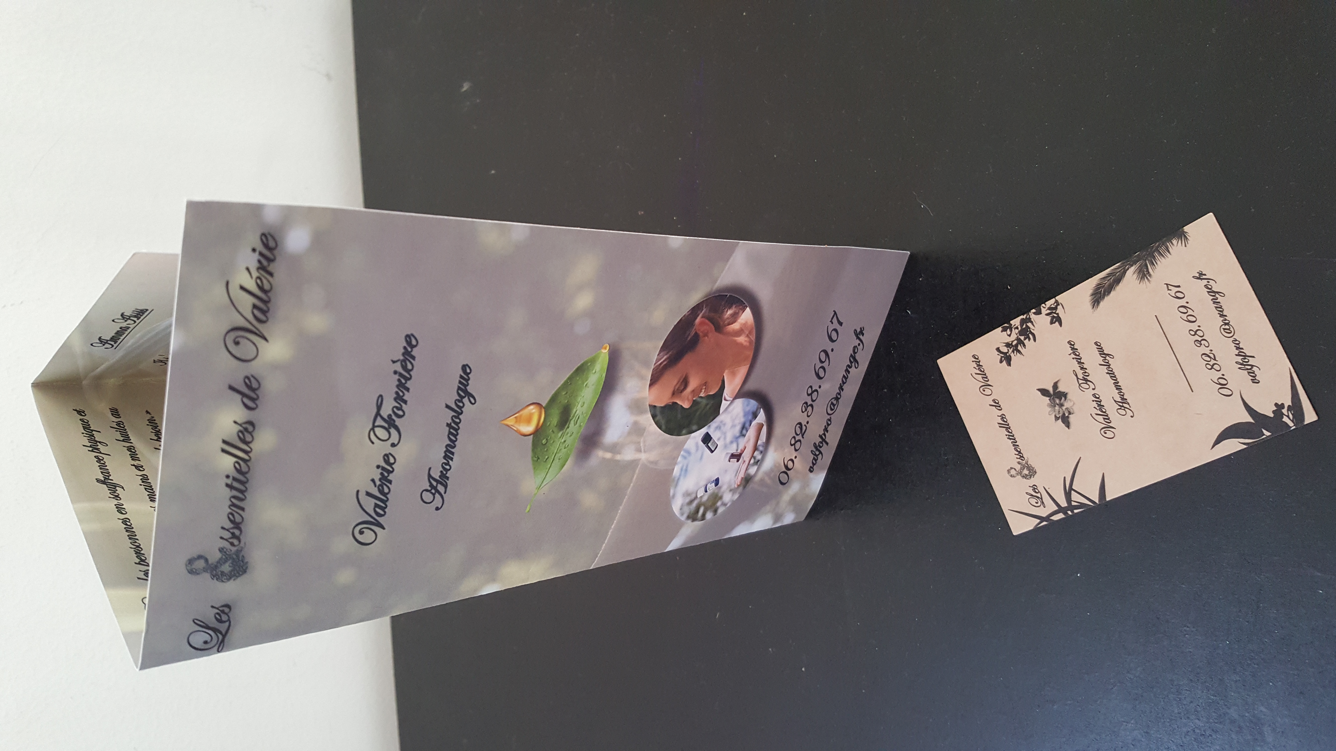 Brochure et carte de visite Aroma