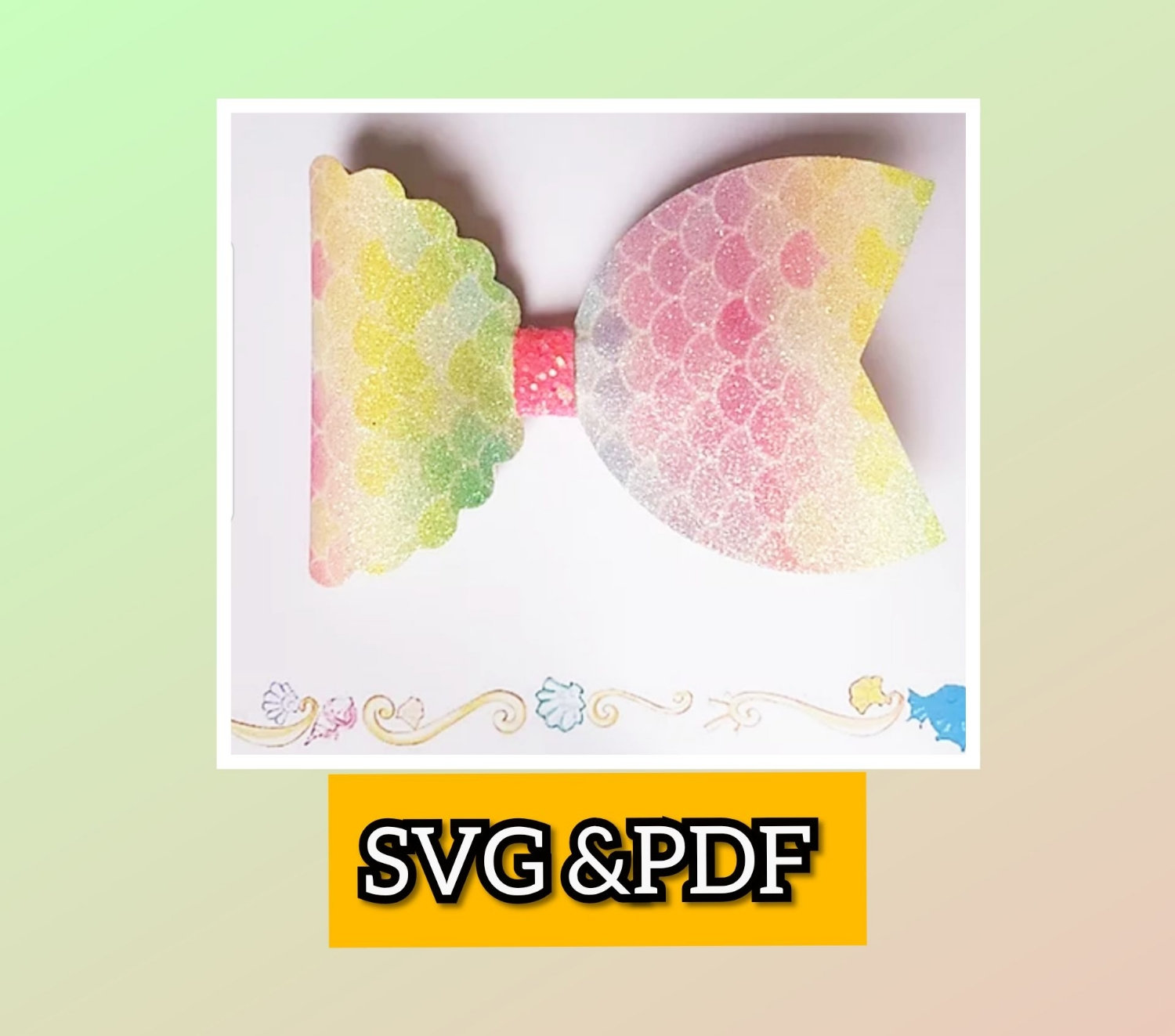 Free Free 93 Mermaid Bow Svg SVG PNG EPS DXF File