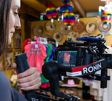 Desert Lens Team member filming Social Media Content