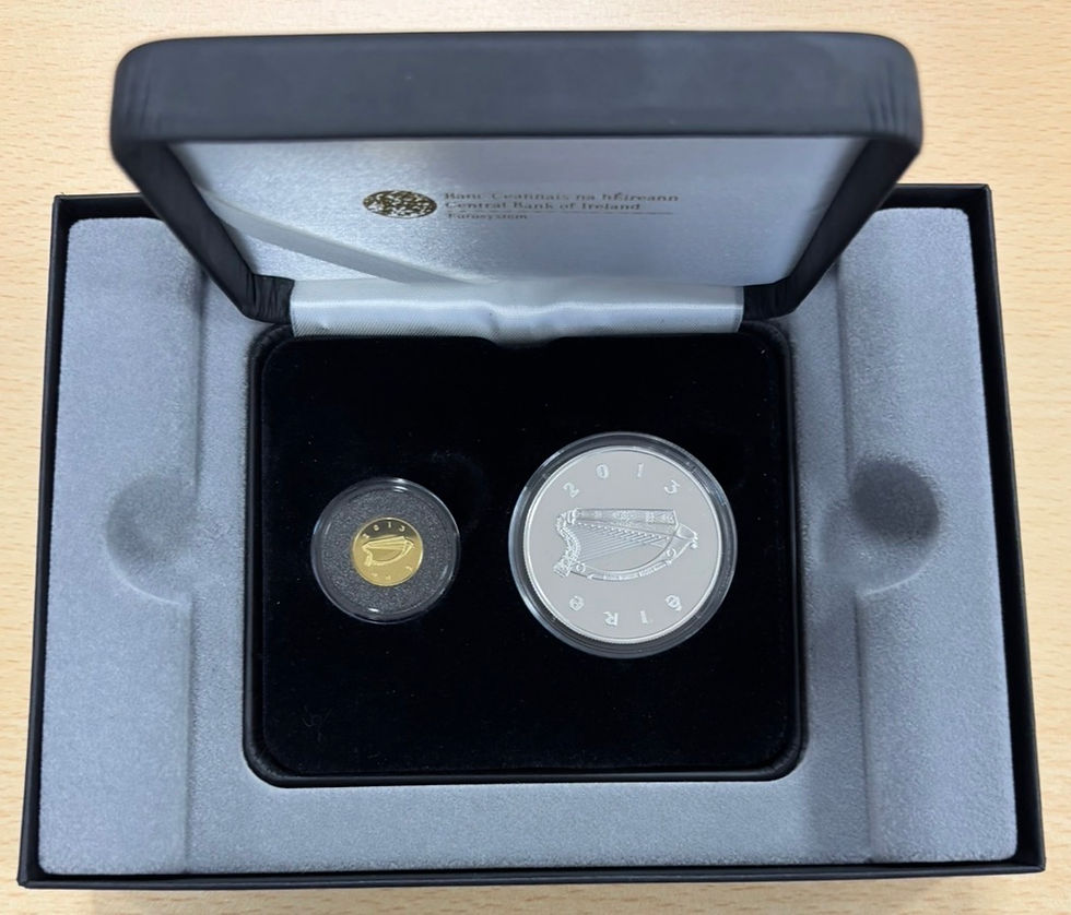 Thumbnail: JFK €20 Gold Proof and €10 Silver Proof.