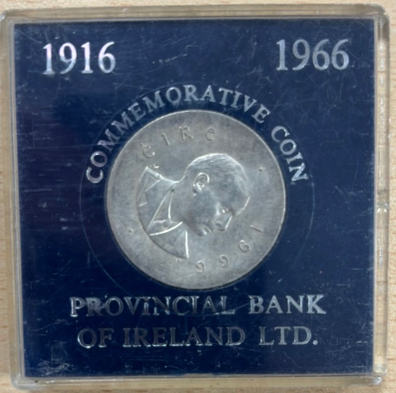 Provincial Bank of Ireland 1966 Padraig Pearse Coin