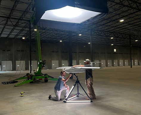 BTS for Griffon Aerospace Photoshoot