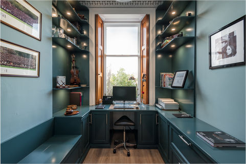 Bespoke home office cabinets by EDIWOOD Cabinet makers Ltd
