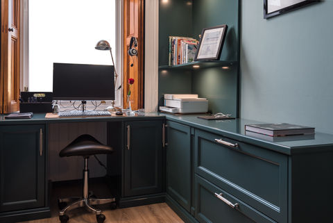 Bespoke home office cabinets by EDIWOOD Cabinet makers Ltd