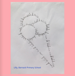 Photo of a calligram