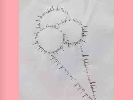 Photo of a calligram