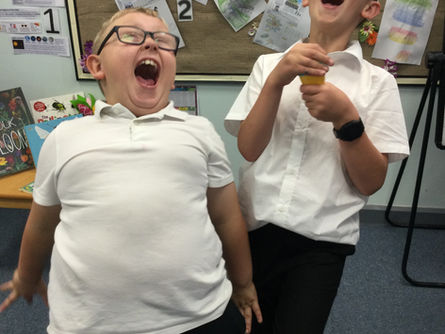 Children laughing