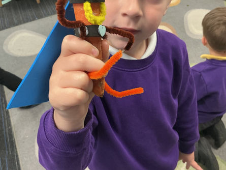 A child showing their vegetable character