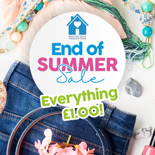 End of Summer Sale – Everything £1 at our Charity Discount Store this Weekend