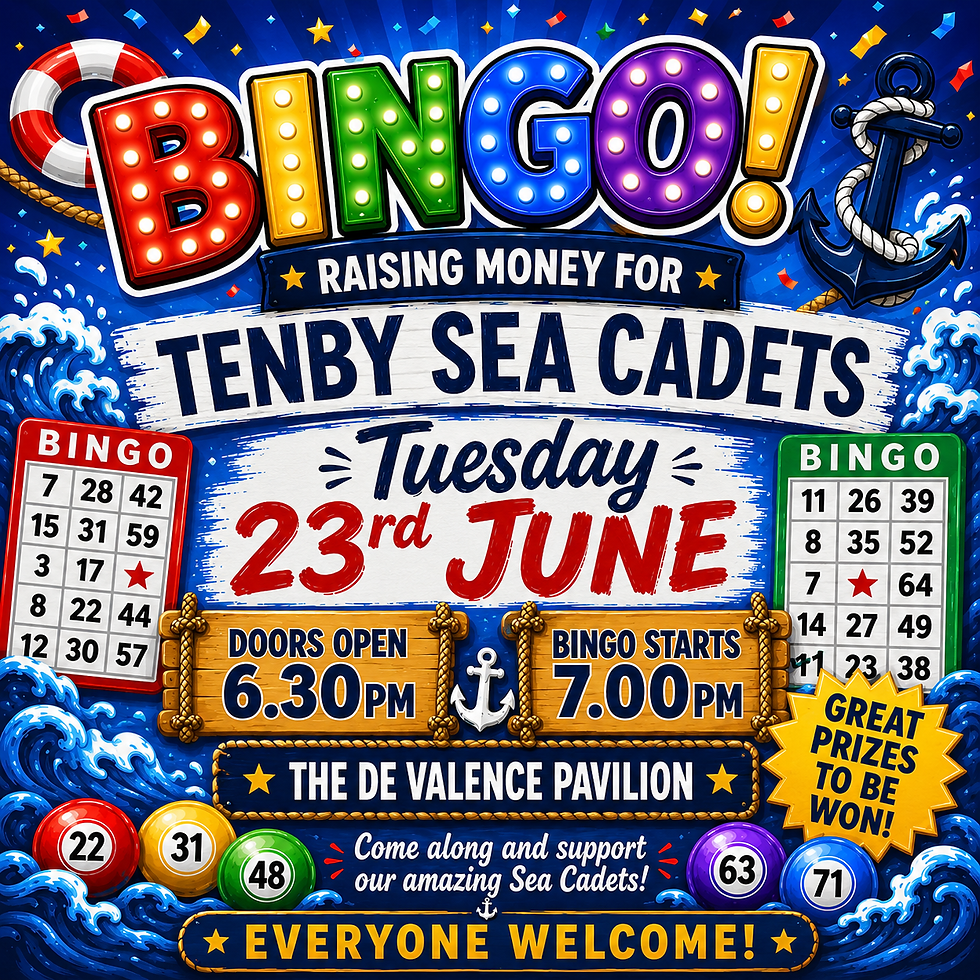 TENBY SEA CADETS - Charity Bingo