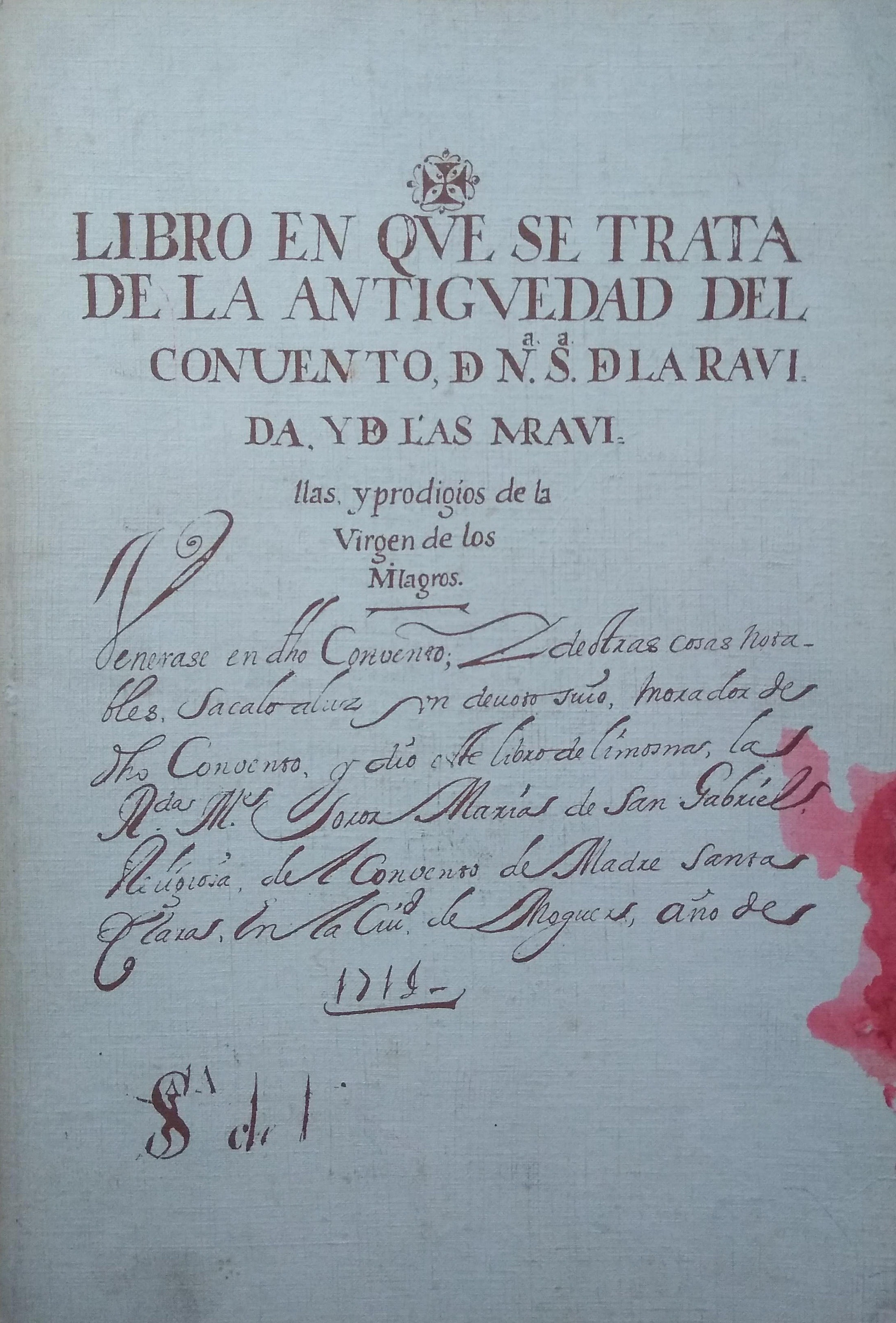 Antiguedad del Convento de la Rávida