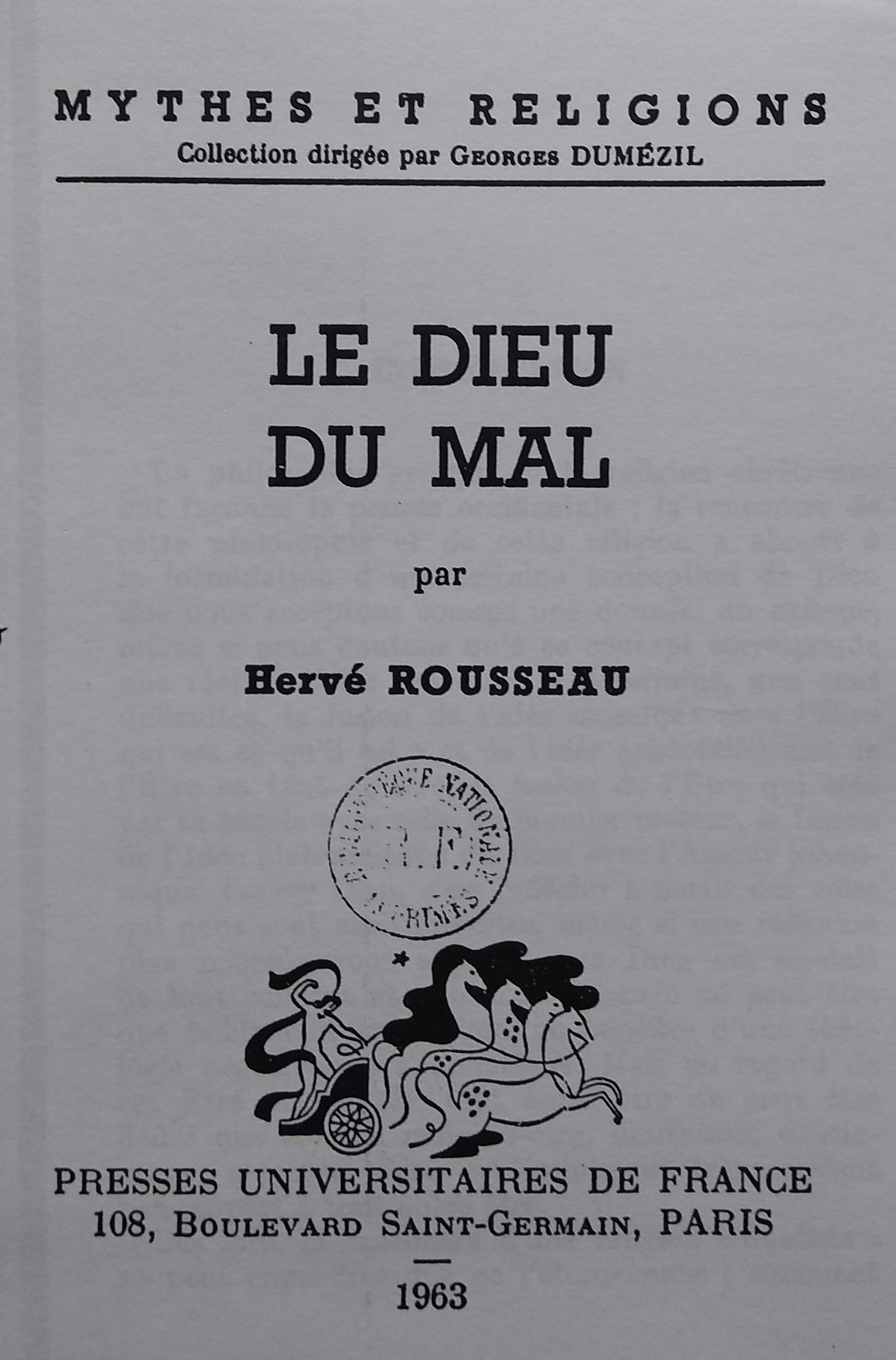 Le dieu du mal