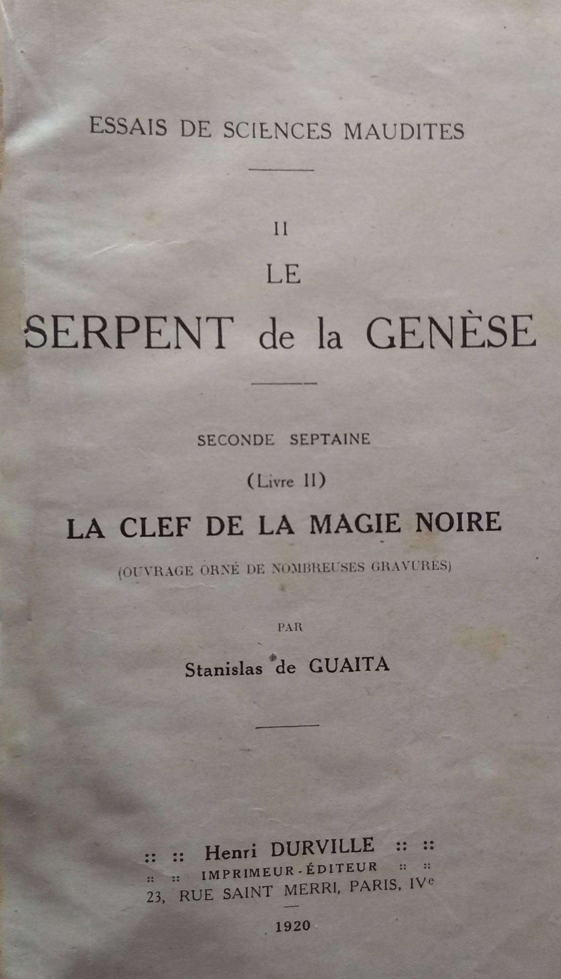 Le serpent de la Genese