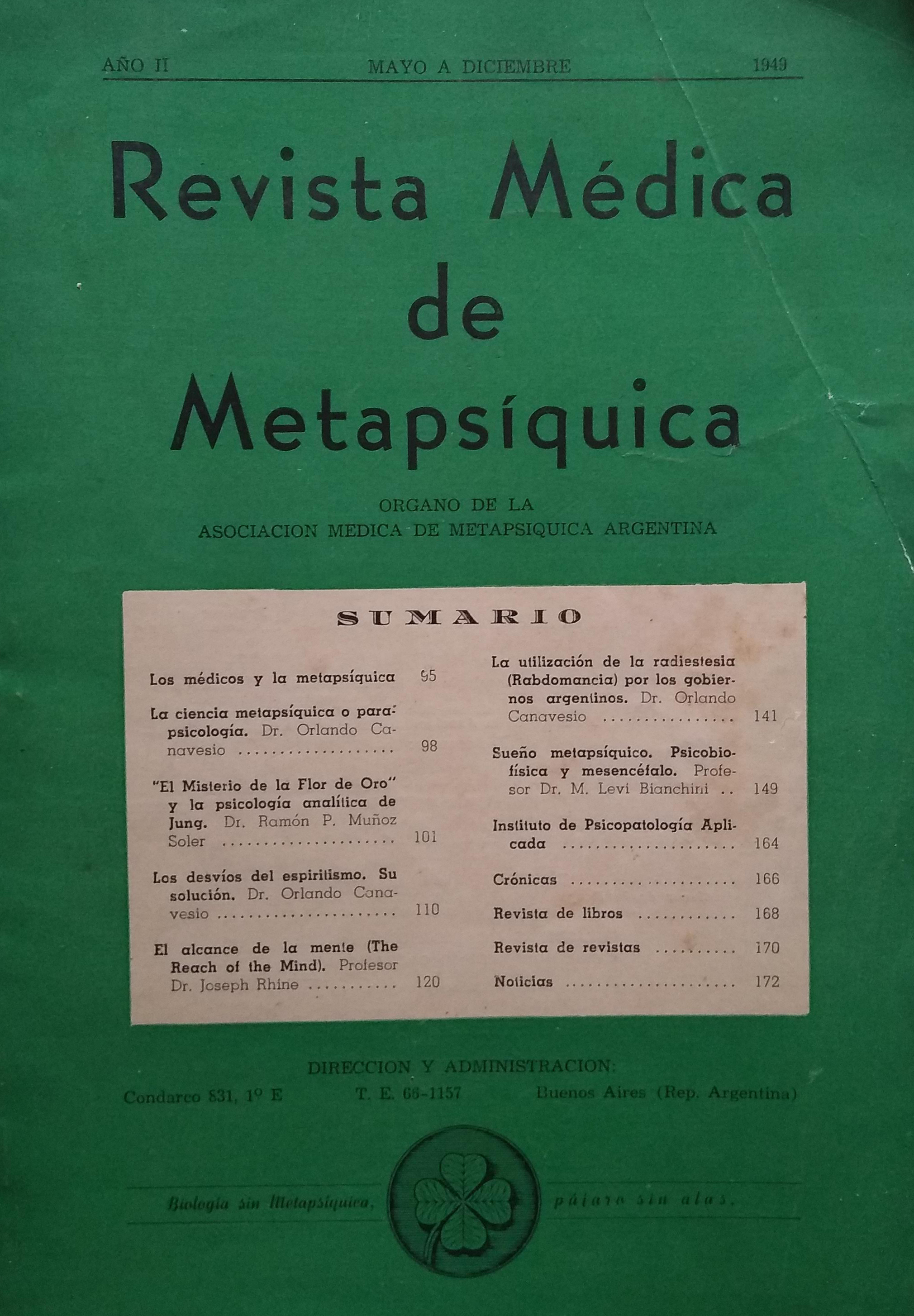 Revista Médica de Metapsíquica