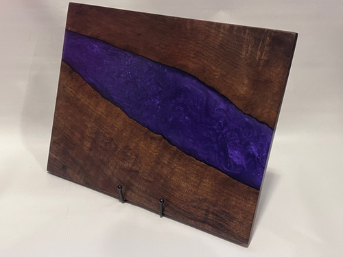 Live Edge Walnut Resin Charcuterie Board | 100acres