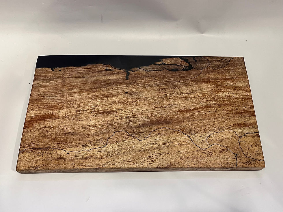 Thumbnail: Live Edge Spalted Maple Resin Charcuterie Board