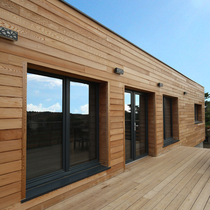 maison bois bardage red cedar