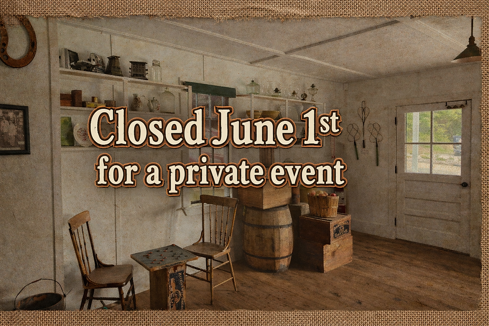 Closed June 1st- private event