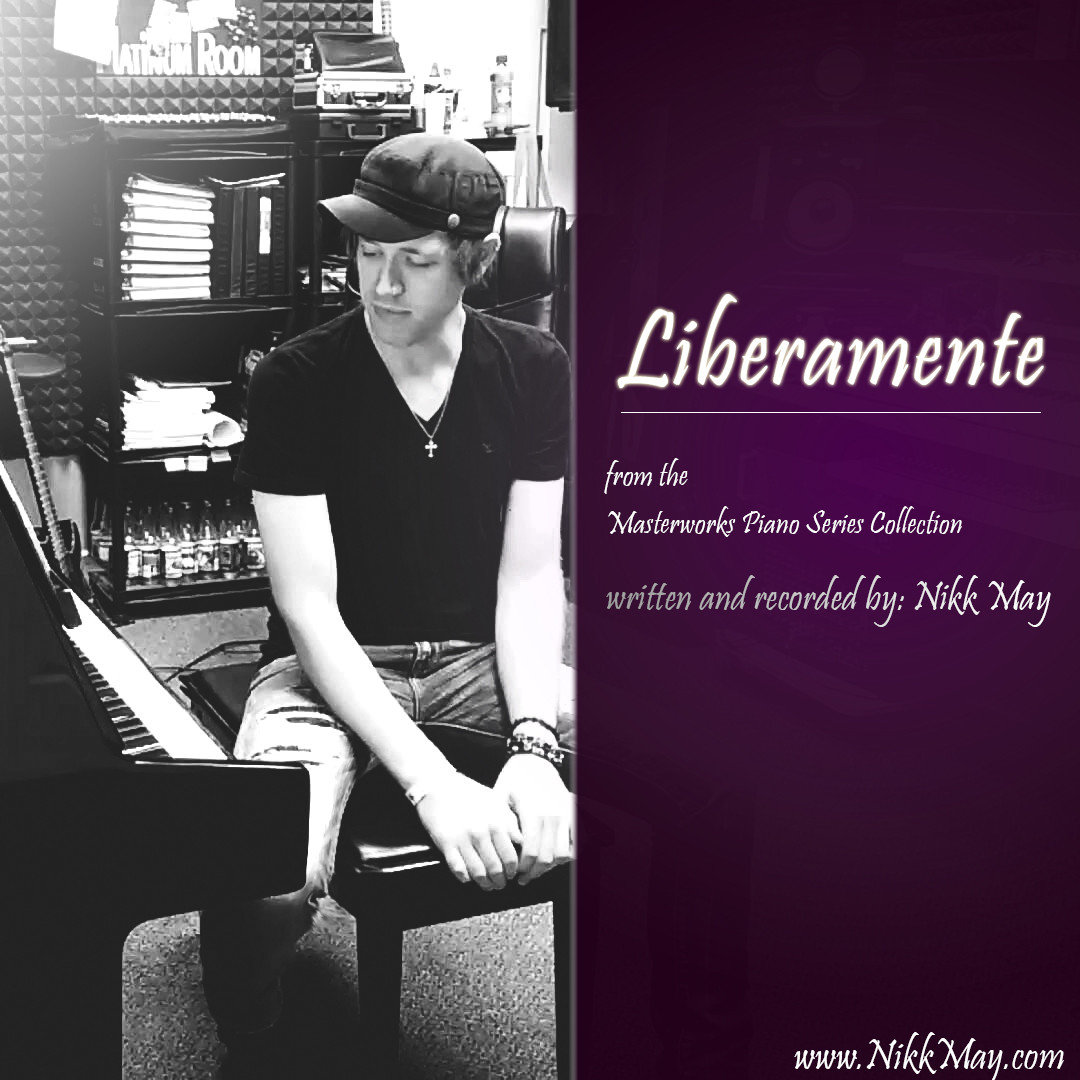 Nikk May sitting at piano