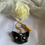 Thumbnail: Mystic cat keyring with jeweled head and coloured tassel
