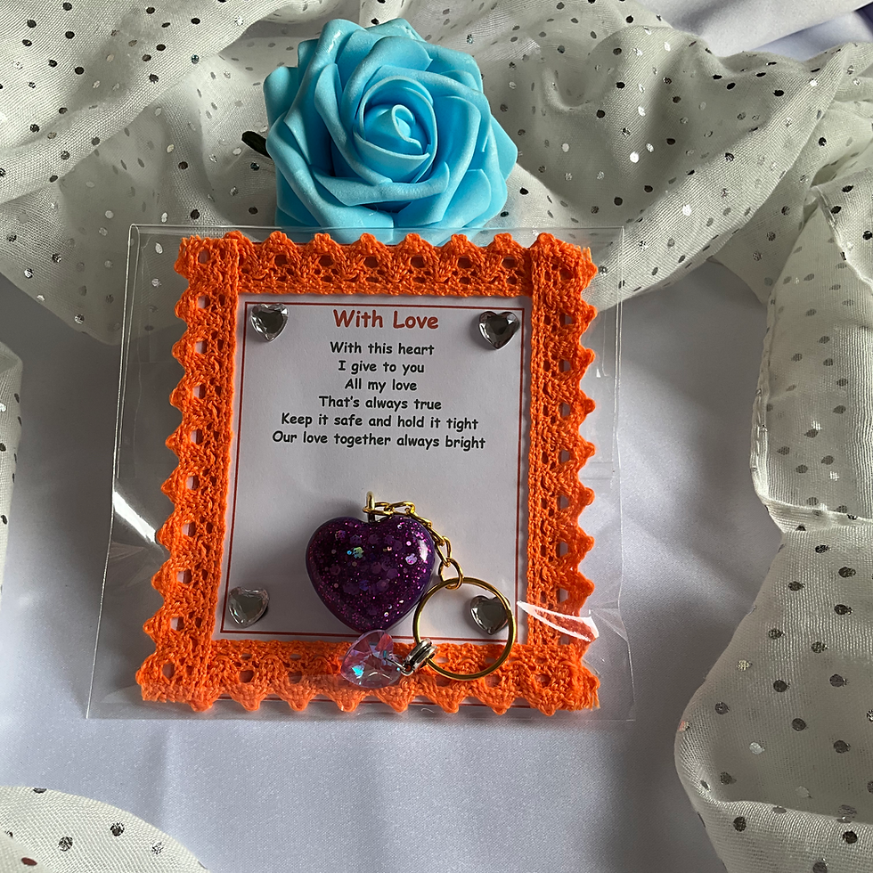 Thumbnail: Pocket hug keepsake with heart and verse.