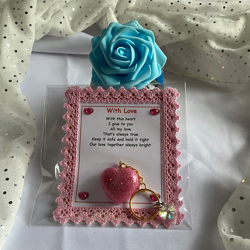 Thumbnail: Pocket hug keepsake with heart and verse.
