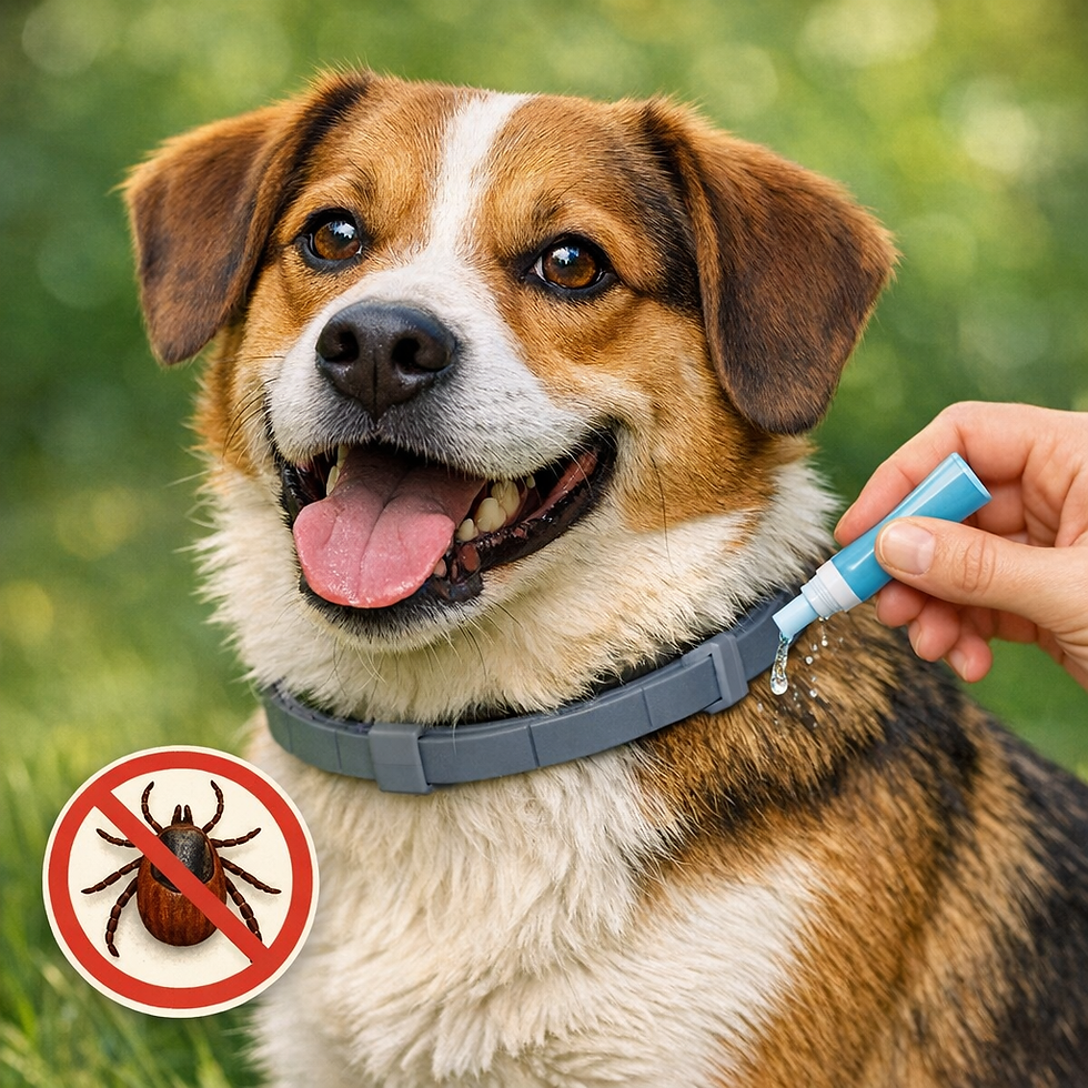 dog protected with flea tick heartworm preventioncapcvet+1 treatment