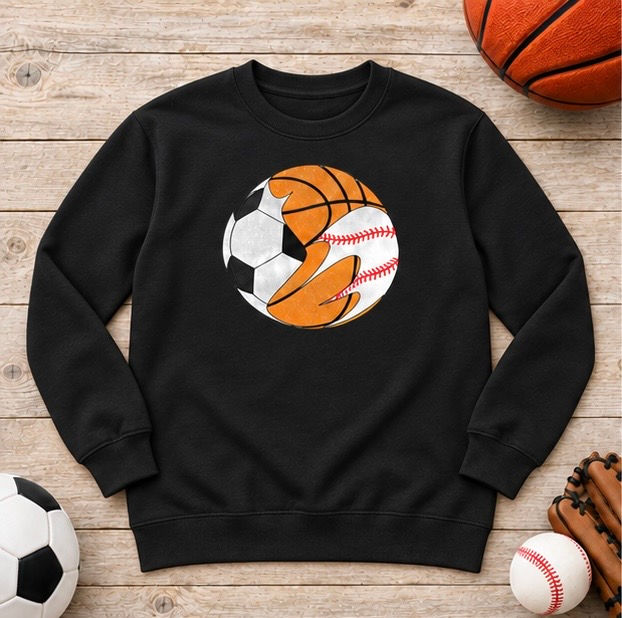 Thumbnail: Sports Lover Top, Multi Sport Crewneck