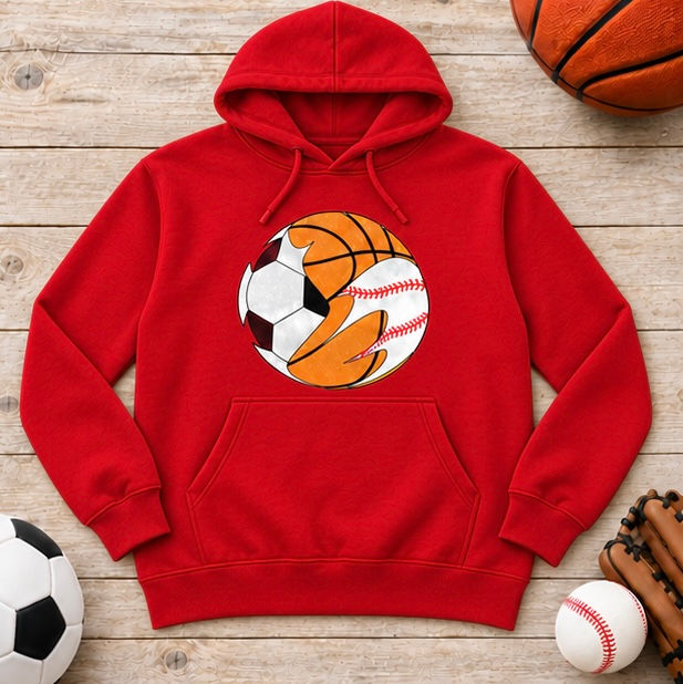 Sports Lover Top, Multi Sport Crewneck