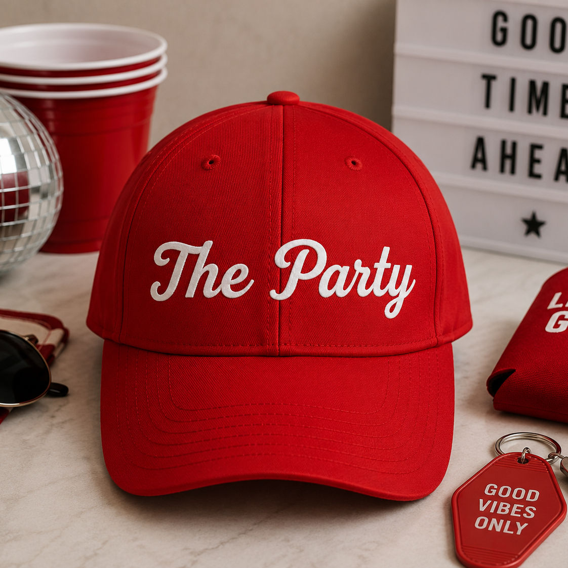 "The Party" Bridal Printed Hat