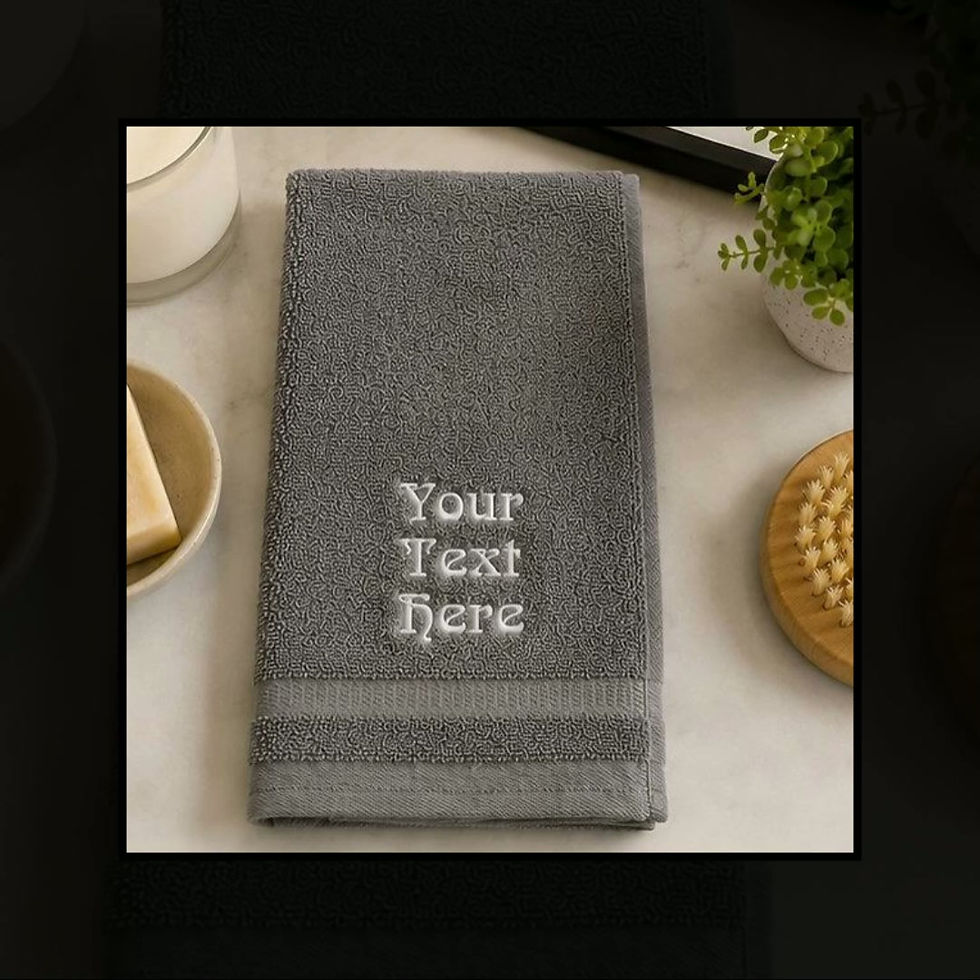 Thumbnail: Custom Embroidered Hand Towel | Personalized Bathroom Towel
