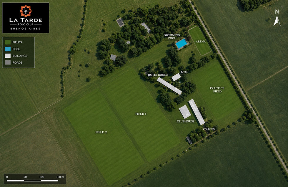 Map of La Tarde Polo Club in Argentina