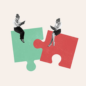 Team work. Young women, businesswomen, finance analyst or clerk in business clothes isolat