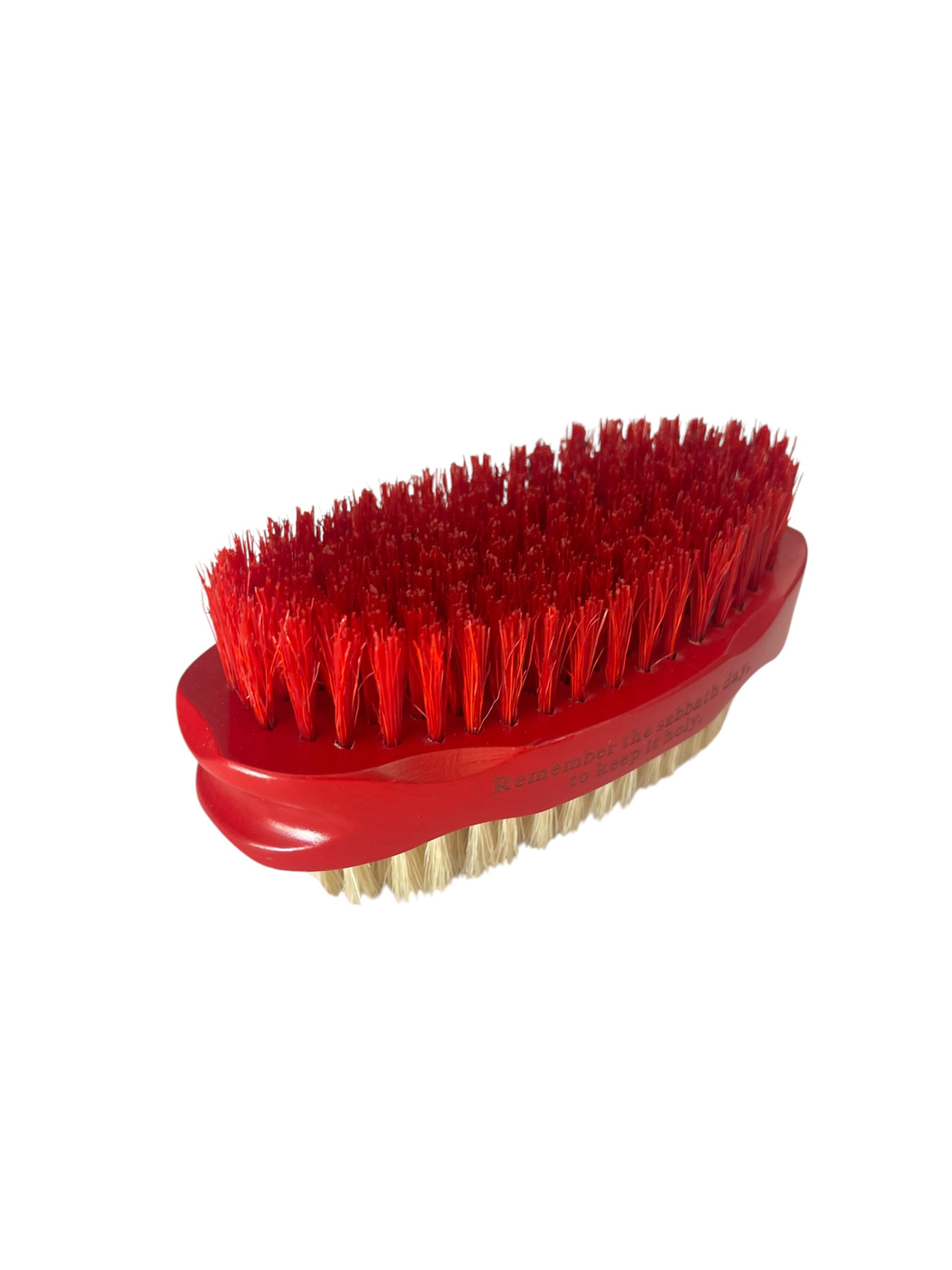 Dual Diver – Red Base (Red & White Bristles) | Medium + Soft