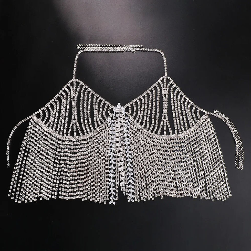 Thumbnail: Sexy Rhinestone Tassel top